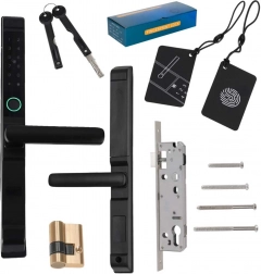 Serratura intelligente per porte con tastiera, impronta digitale e carta