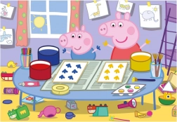 Puzzle Peppa Pig artista 24 pezzi
