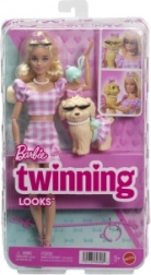 Barbie costume doppio con fiocco – bambola con cagnolino
