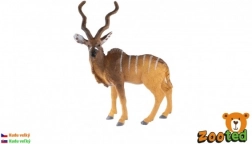 Figura di grande kudu 14 cm – antilope in plastica realistica