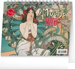 Calendario da tavolo Alfons Mucha 2026