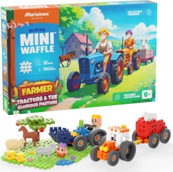 Costruzioni Mini Waffle Farmer – trattori e prato 110 pz Marioinex