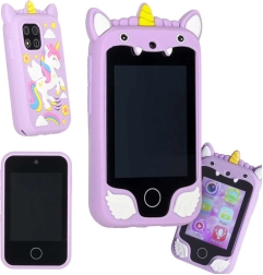 Smartphone intelligente per bambini con fotocamera e videocamera 8 GB – unicorno viola