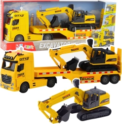 Set Camion con Escavatore Giallo