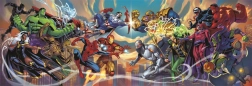 Puzzle panoramico Marvel: Eroi vs. cattivi 1000 pezzi
