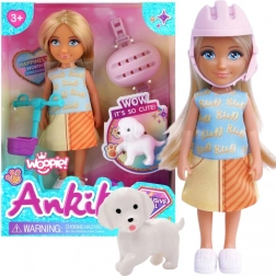 Woopie Royal bambola con cagnolino e monopattino