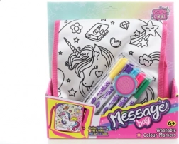 Borsetta da colorare con motivo unicorno