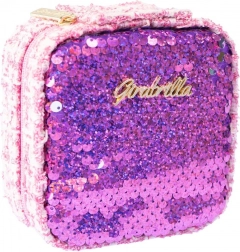 Mini pochette cosmetica rosa scuro