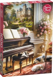 Cherry Pazzi puzzle Stanza con pianoforte 1000 pezzi