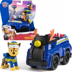 Paw Patrol auto della polizia festiva con pupazzetto di Chase