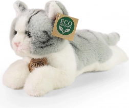 gatto di peluche grigio sdraiato 20 cm ECO-FRIENDLY