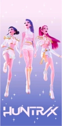 Asciugamano in spugna di cotone per bambini K-Pop Demon Hunters Huntrix 70 × 140 cm