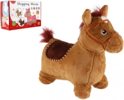 Cavallino saltellante in peluche con suoni, altezza sella 23 cm