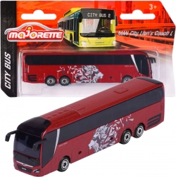 Autobus urbano MAN Lion's City C rosso – modello Majorette