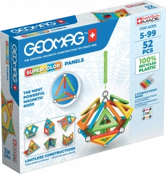 Set di costruzioni magnetiche Geomag Supercolor Recycled – 52 pezzi