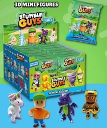 Stumble Guys – set di 3 figure da collezione in window box