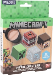 Sottobicchieri in metallo Minecraft – set da 4 pezzi