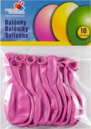 Set di 10 Palloncini Rosa Gonfiabili 26cm