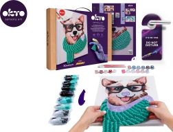 Okto pittura per numeri e modellazione 3D – quadro Fashion Corgi 30 × 40 cm