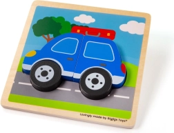 Puzzle ad incastro Auto Bigjigs Toys