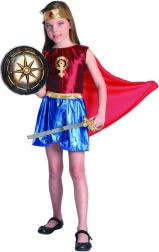 Abito di carnevale eroina per ragazze 130–140 cm