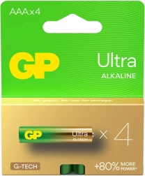 Batterie alcaline AAA GP Ultra 4 pz
