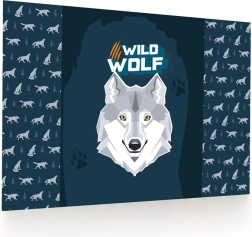 Sottomano da scrivania con motivo lupo 60 × 40 cm