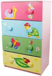 Cassettiera per bambini Giardino Magico