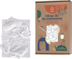 Disegno 3D in gesso da colorare CANDELLANA – quadro da dipingere – Pesci