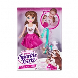 Bambola Sparkle Girlz con due cagnolini 28 cm