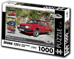 Puzzle Auto d’epoca Škoda 125 L guida a destra (1989) – 1000 pezzi