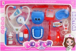 Set da dottore per bambini con stetoscopio e accessori da dentista