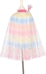 Souza costume per bambini – mantello da unicorno con cerchietto e bacchetta (5–7 anni)