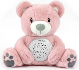 Orsetto di peluche con proiettore e ninne nanne MILLY MALLY Bear rosa