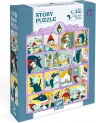 Puzzle con storia Cappuccetto Rosso 35 pezzi