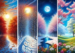 Puzzle Porte delle stagioni 1000 pezzi