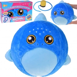 Grande palla di peluche mascotte squalo 45 cm