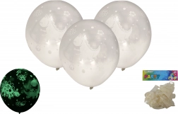 Palloncini gonfiabili 30 cm, luminosi al buio – set da 6 pezzi