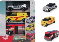 Set di veicoli di soccorso SOS – 3 pz, versione ceca