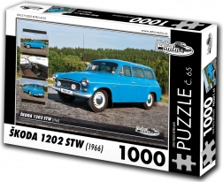 Puzzle RETRO-AUTA Škoda 1202 STW 1000 pezzi