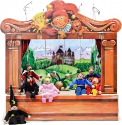 Teatro di marionette in legno per bambini di Gerlich