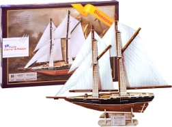 Puzzle 3D veliero BLUENOSE – modello di nave in legno
