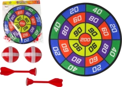 Gioco di abilità Dart con bersaglio e palline a strappo