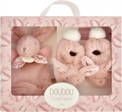 Doudou Set Regalo - Coniglietto di Peluche e Scarpine