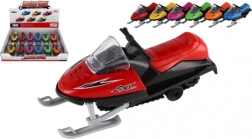 Giocattolo scooter da neve metallo/plastica 13 cm, a carica, 6 colori