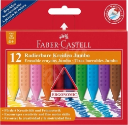 Pastelli di plastica Faber-Castell Colour Grip Jumbo 12 pezzi