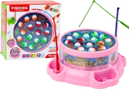 Gioco rosa per bambini pesca dei pesciolini con luci e suoni