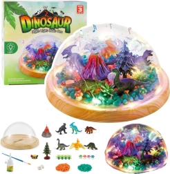 Kit creativo per terrario con dinosauri – lampada da notte con melodia DIY