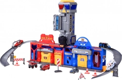 Mega Garage 2in1 Polizia e Vigili del Fuoco con Ascensore