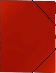 Cartellina in plastica con elastico A4, rossa